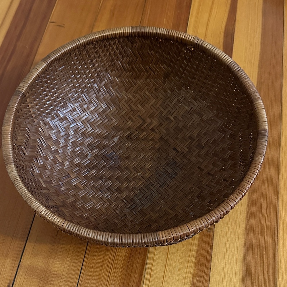 Handcrafted Brown Woven Basket